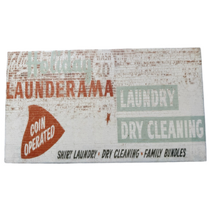 Laundry Room Decorative Wall Hanging Display Sign Picture 8x14 Printed Wood Box